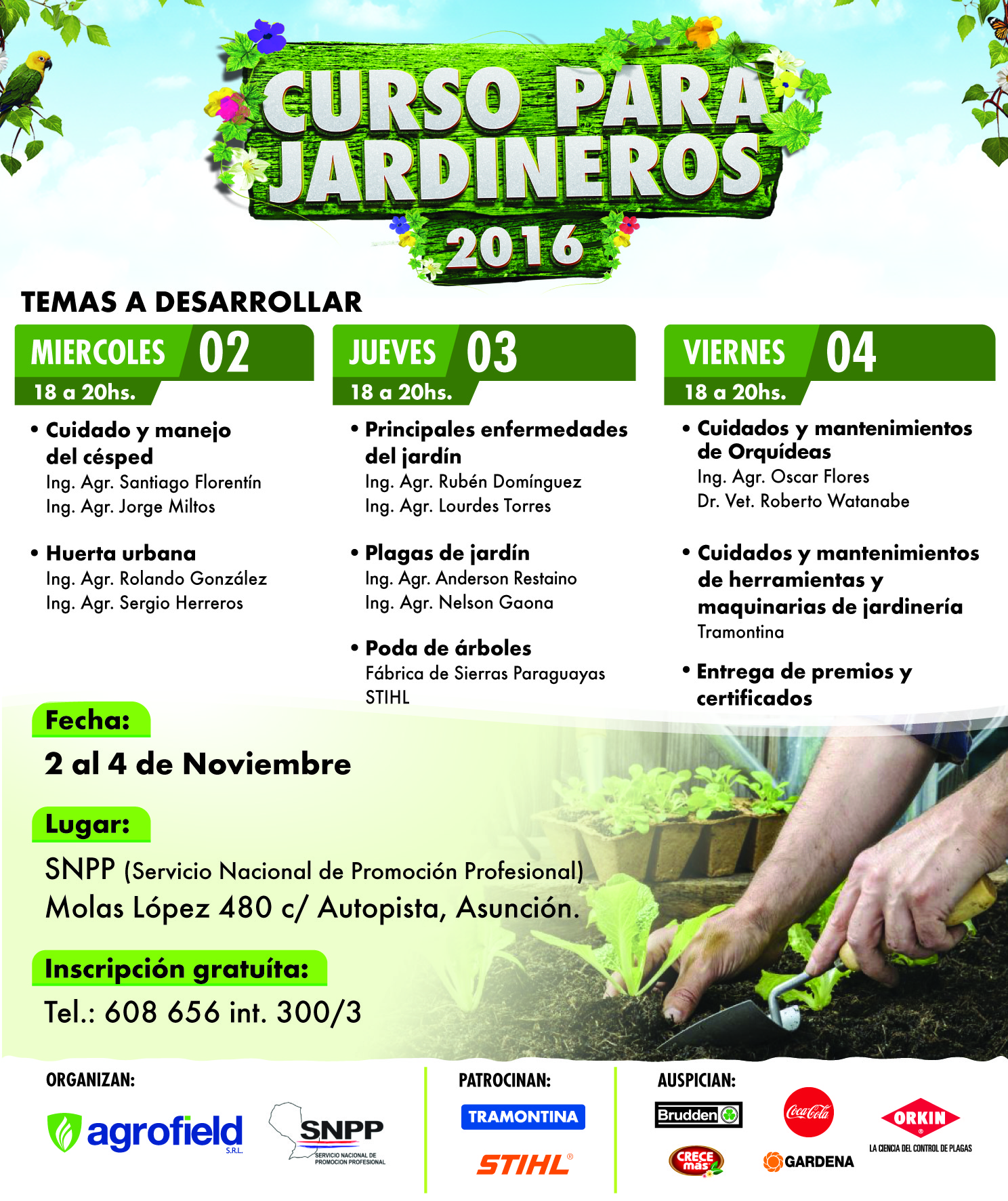 El Miércoles Inicia Curso De Jardinería En El Snpp Agencia Ip