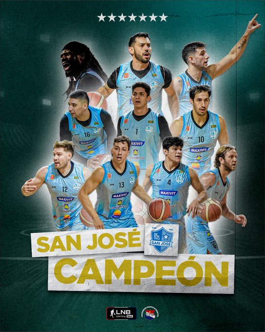 San José es nuevamente campeón de la Liga Nacional de Básquetbol masculino