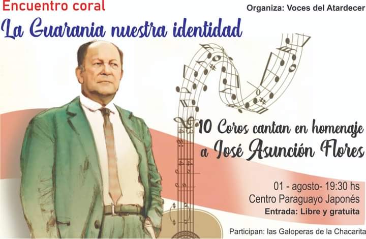 Rendirán homenaje a José Asunción Flores durante encuentro coral con entrada gratuita para la ciudadanía